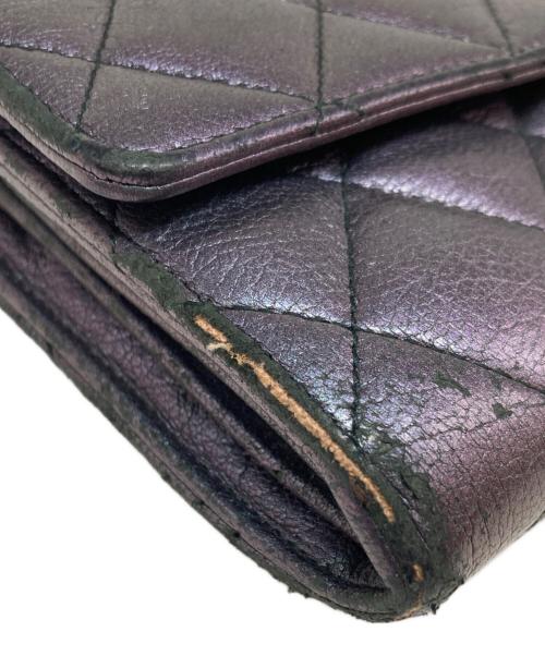 CHANEL（シャネル）CHANEL (シャネル) ココマーク長財布 パープルの古着・服飾アイテム