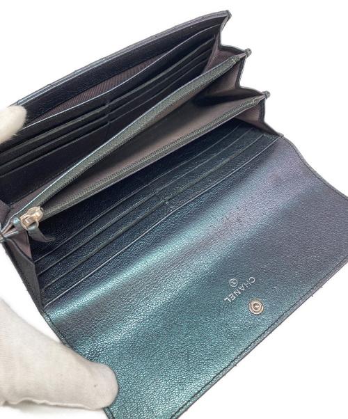 CHANEL（シャネル）CHANEL (シャネル) ココマーク長財布 パープルの古着・服飾アイテム