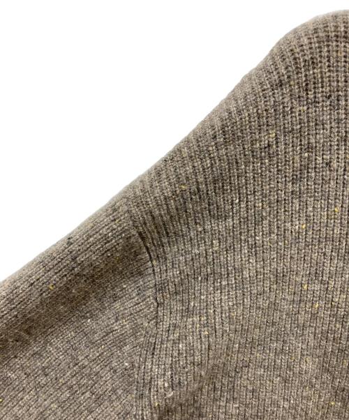INDIVI（インディヴィ）INDIVI (インディヴィ) カラーネップ ダブルジップカーディガン ブラウン サイズ:38の古着・服飾アイテム