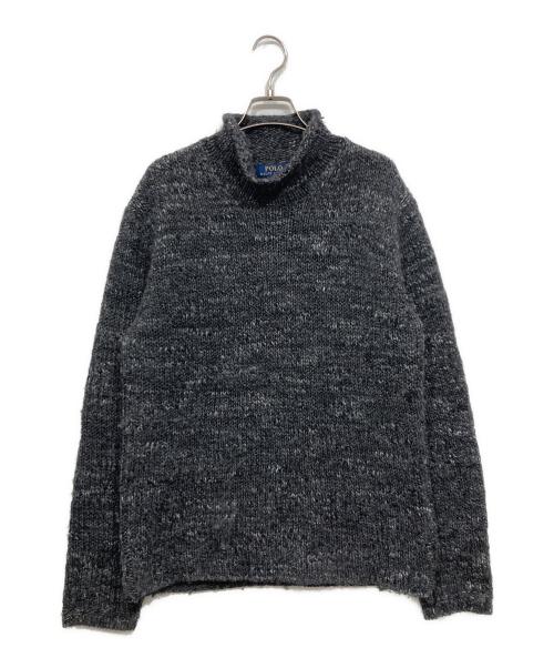 POLO RALPH LAUREN（ポロ・ラルフローレン）POLO RALPH LAUREN (ポロ・ラルフローレン) アルパカ混ニット チャコールグレー サイズ:Sの古着・服飾アイテム
