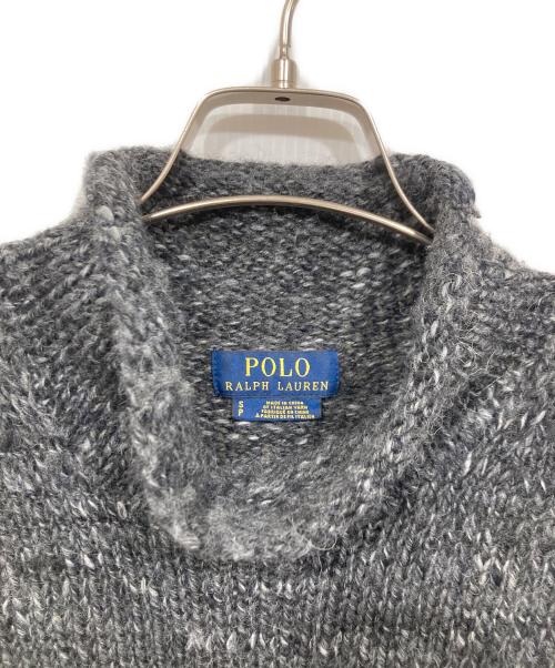 POLO RALPH LAUREN（ポロ・ラルフローレン）POLO RALPH LAUREN (ポロ・ラルフローレン) アルパカ混ニット チャコールグレー サイズ:Sの古着・服飾アイテム