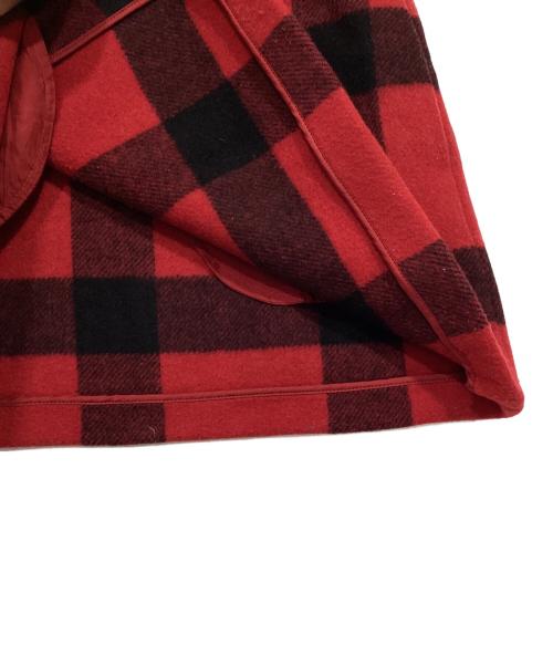 POLO RALPH LAUREN（ポロ・ラルフローレン）POLO RALPH LAUREN (ポロ・ラルフローレン) ウールチェックラップスカート レッドの古着・服飾アイテム