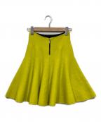 MYLANマイラン）の古着「カシミヤニットフレアスカート」｜イエロー