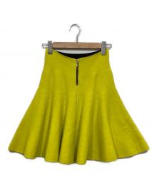 MYLAN（マイラン）の古着「カシミヤニットフレアスカート」｜イエロー