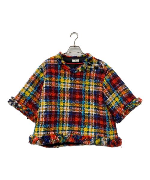 TOMORROWLAND .B（トゥモローランド ビー）TOMORROWLAND .B (トゥモローランド ビー) ミックスツイード ハーフスリーブトップ マルチカラー サイズ:Freeの古着・服飾アイテム