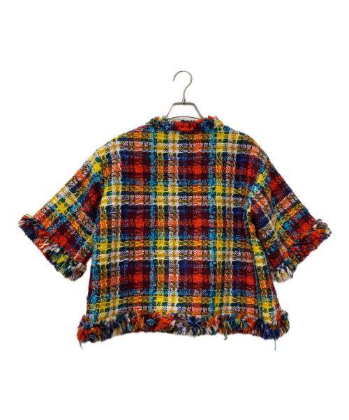 TOMORROWLAND .B（トゥモローランド ビー）TOMORROWLAND .B (トゥモローランド ビー) ミックスツイード ハーフスリーブトップ マルチカラー サイズ:Freeの古着・服飾アイテム