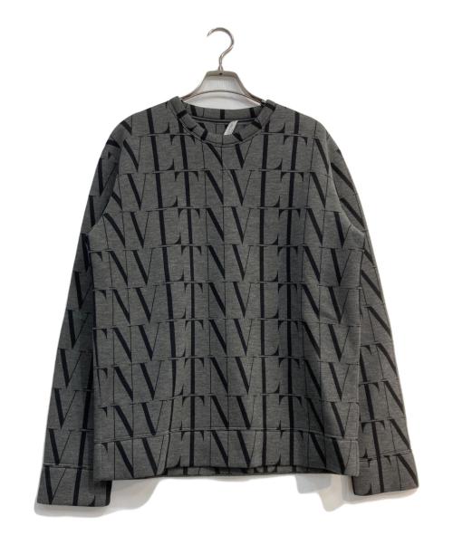 VALENTINO（ヴァレンティノ）VALENTINO (ヴァレンティノ) VLTNロゴボンディングスウェット　UV0MF04S6WG グレー サイズ:Mの古着・服飾アイテム