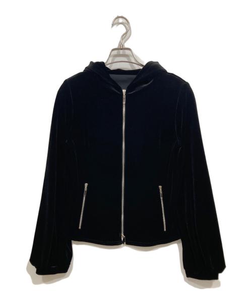DAISY VELOUR（デイジーベロア）DAISY VELOUR (デイジーベロア) ジップパーカー ブラック サイズ:40の古着・服飾アイテム