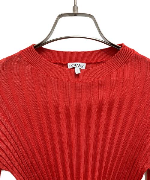 LOEWE（ロエベ）LOEWE (ロエベ) リブニット レッド サイズ:Ｓの古着・服飾アイテム
