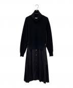 sacaiサカイ）の古着「ドッキングワンピース」｜ブラック