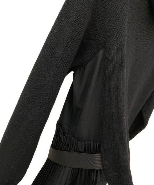 sacai（サカイ）sacai (サカイ) ドッキングワンピース ブラック サイズ:2の古着・服飾アイテム