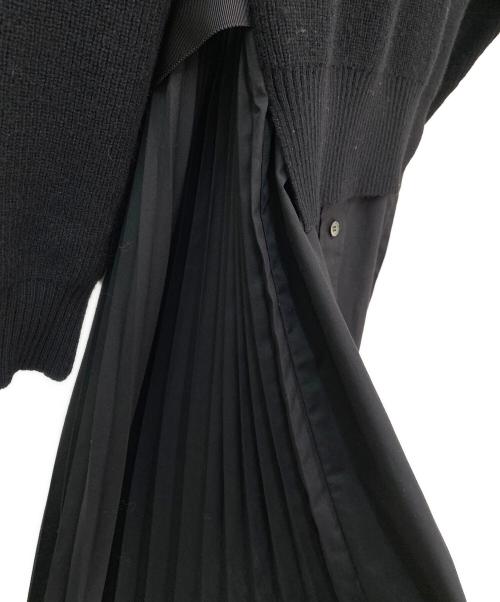 sacai（サカイ）sacai (サカイ) ドッキングワンピース ブラック サイズ:2の古着・服飾アイテム