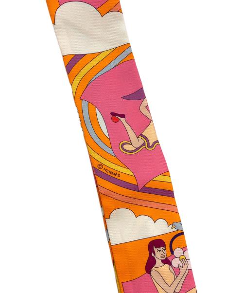 HERMES（エルメス）HERMES (エルメス) ツィリー ピンク/オレンジの古着・服飾アイテム
