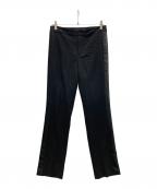 LAUREN RALPH LAURENローレンラルフローレン）の古着「サイドラインパンツ」｜ブラック