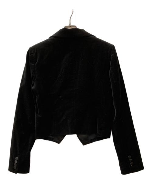 LAUREN RALPH LAUREN（ローレンラルフローレン）LAUREN RALPH LAUREN (ローレンラルフローレン) ベロアジャケット ブラック サイズ:4の古着・服飾アイテム