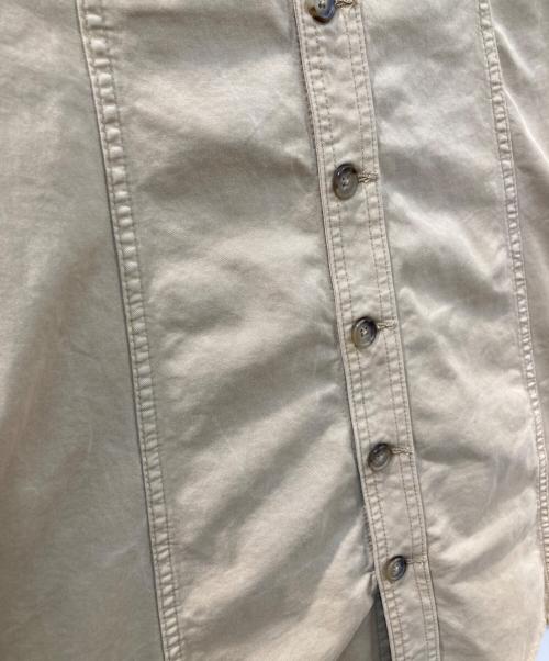 POLO RALPH LAUREN（ポロ・ラルフローレン）POLO RALPH LAUREN (ポロ・ラルフローレン) フロントボタンコットンツイルAラインスカート ベージュ サイズ:6の古着・服飾アイテム