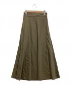 allurevilleアルアバイル）の古着「フィブリルバイヤスナロースカート」｜カーキ