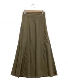 allureville（アルアバイル）の古着「フィブリルバイヤスナロースカート」｜カーキ