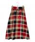 BLUE LABEL CRESTBRIDGE（ブルーレーベルクレストブリッジ）の古着「チェックスカート」｜レッド