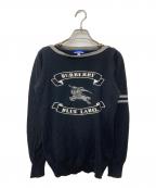 BURBERRY BLUE LABELバーバリー ブルー レーベル）の古着「ロゴニット」｜ブラック