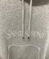 中古・古着 Saint Laurent Paris (サンローランパリ) ロゴ刺繍フーディ グレー サイズ:L：25000円