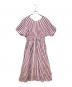 ne quittez pas (ヌキテパ) Cotton Voile Stripe Waist Gather Dress ピンク サイズ:Ｍ：12000円