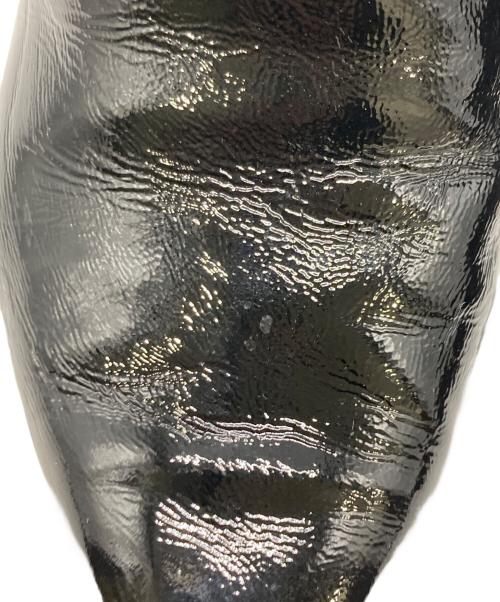 FABIO RUSCONI（ファビオルスコーニ）FABIO RUSCONI (ファビオルスコーニ) エナメルショートブーツ ブラック サイズ:39の古着・服飾アイテム