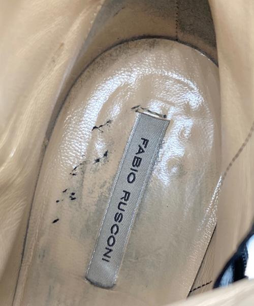 FABIO RUSCONI（ファビオルスコーニ）FABIO RUSCONI (ファビオルスコーニ) エナメルショートブーツ ブラック サイズ:39の古着・服飾アイテム