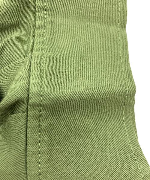 ZUCCA（ズッカ）ZUCCA (ズッカ) レーヨンノーカラーボリュームコート オリーブ サイズ:Mの古着・服飾アイテム