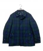 BROOKS BROTHERS×Harris Tweedブルックスブラザーズ×ハリスツイード）の古着「ウォーキングコート」｜ネイビー