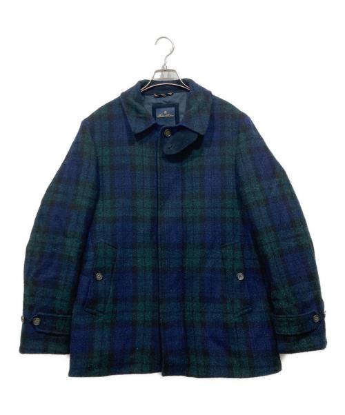 BROOKS BROTHERS（ブルックスブラザーズ）BROOKS BROTHERS (ブルックスブラザーズ) Harris Tweed (ハリスツイード) ウォーキングコート ネイビー サイズ:Mの古着・服飾アイテム