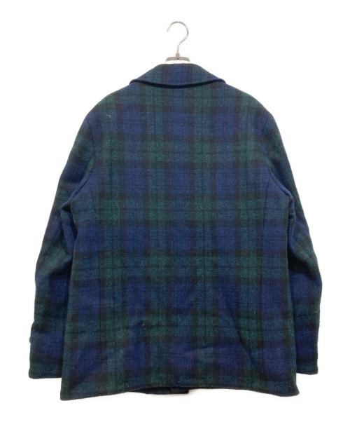 BROOKS BROTHERS（ブルックスブラザーズ）BROOKS BROTHERS (ブルックスブラザーズ) Harris Tweed (ハリスツイード) ウォーキングコート ネイビー サイズ:Mの古着・服飾アイテム