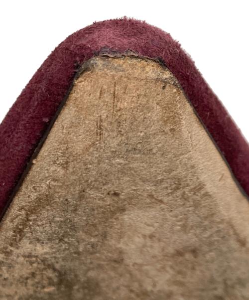 JIMMY CHOO（ジミーチュウ）JIMMY CHOO (ジミーチュウ) スウェードヒールパンプス パープル サイズ:36の古着・服飾アイテム