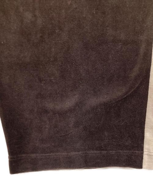 PHEENY（フィーニー）PHEENY (フィーニー) Cotton velours side stripe gathered pants ブラウン サイズ:2の古着・服飾アイテム