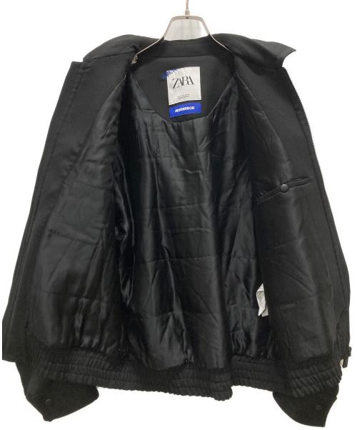 ZARA（ザラ）ZARA (ザラ) ADER error (アーダーエラー) Oversize Collar Bomber Jacket ブラック サイズ:Sの古着・服飾アイテム