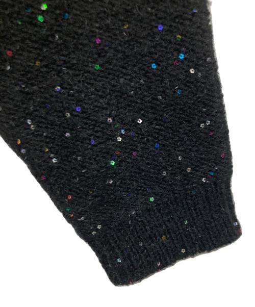 SLOBE IENA（スローブ イエナ）SLOBE IENA (スローブ イエナ) スパンコールニット ブラック サイズ:Fの古着・服飾アイテム