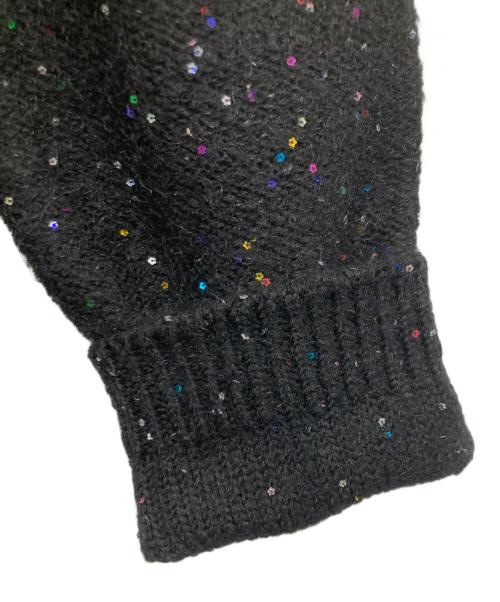 SLOBE IENA（スローブ イエナ）SLOBE IENA (スローブ イエナ) スパンコールニット ブラック サイズ:Fの古着・服飾アイテム