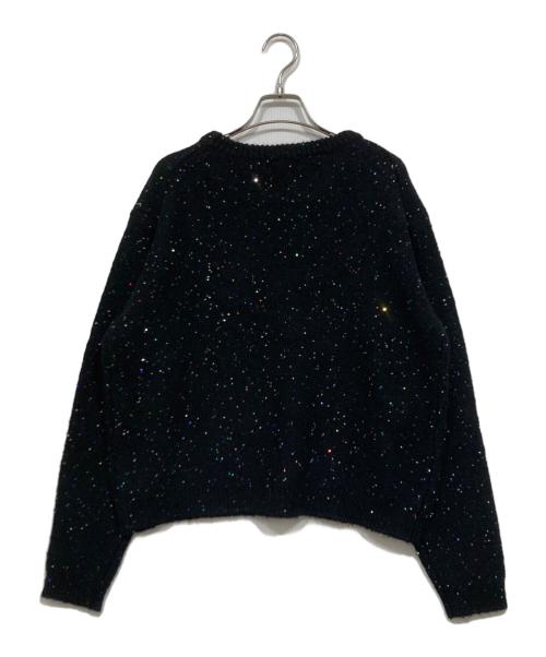 SLOBE IENA（スローブ イエナ）SLOBE IENA (スローブ イエナ) スパンコールニット ブラック サイズ:Fの古着・服飾アイテム