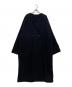 shes（シーズ）の古着「ノーカラーコート」｜ブラック