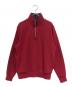 POLO RALPH LAUREN（ポロ・ラルフローレン）の古着「ハーフジップスウェット」｜レッド