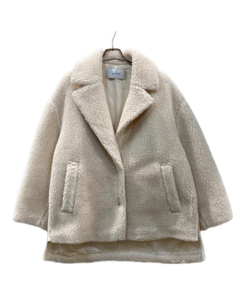 ADORE（アドーア）ADORE (アドーア) ウールボアジャケット アイボリー サイズ:38の古着・服飾アイテム