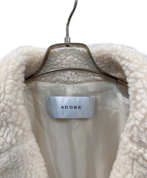 ADORE（アドーア）ADORE (アドーア) ウールボアジャケット アイボリー サイズ:38の古着・服飾アイテム