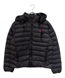 POLO RALPH LAUREN（ポロ・ラルフローレン）の古着「ウォーターレジスタント パッカブル フーデッド ジャケット」｜ネイビー