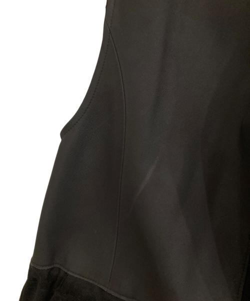 Rawtus（ロゥタス）Rawtus (ロゥタス) レザー切替ロングベスト ブラウン サイズ:38の古着・服飾アイテム