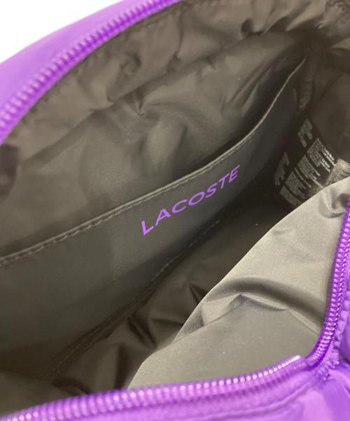 LACOSTE（ラコステ）LACOSTE (ラコステ) パフィークロコ キルテッドバッグ パープルの古着・服飾アイテム