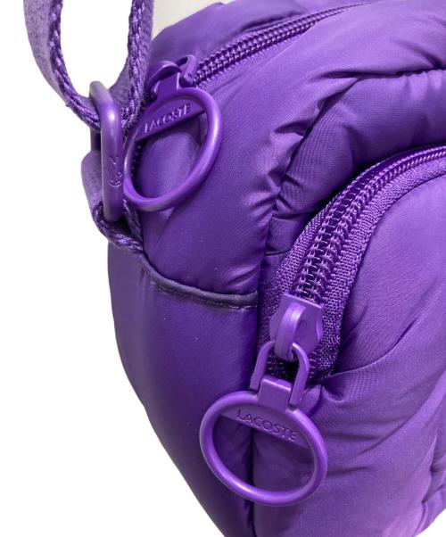 LACOSTE（ラコステ）LACOSTE (ラコステ) パフィークロコ キルテッドバッグ パープルの古着・服飾アイテム