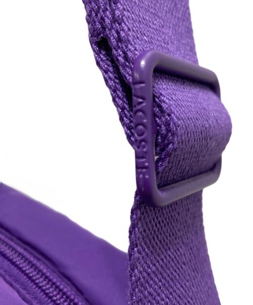 LACOSTE（ラコステ）LACOSTE (ラコステ) パフィークロコ キルテッドバッグ パープルの古着・服飾アイテム