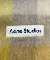 Acne studios (アクネ ストゥディオス) モヘアチェックスカーフ イエロー：20000円