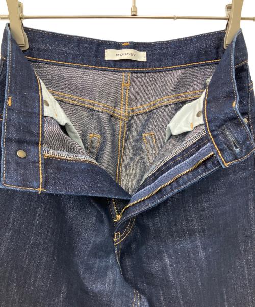moussy（マウジー）moussy (マウジー) GLITTER DENIM WIDE STRAIGHT インディゴ サイズ:1の古着・服飾アイテム