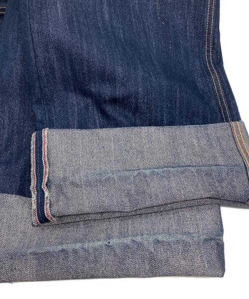 moussy（マウジー）moussy (マウジー) GLITTER DENIM WIDE STRAIGHT インディゴ サイズ:1の古着・服飾アイテム
